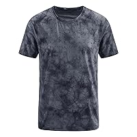 Men's Camo Printed Athletic T-Shirt Breathable Workout Short Sleeve Shirts Quick Dry Lightweight Comfy Gym Tees