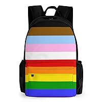 LGBT Rainbow Transgender Pride Flag Laptop Backpack for Men Women Shoulder Bag Business Work Bag Travel Casual Daypacks