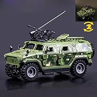 Armored Vehicle Building Block Military Vehicle Building Toy for Age 6 7 8 9 10 11 12+, 2 in 1 Styles Army Brick Truck, Military Car Model Toys Gifts for Boys
