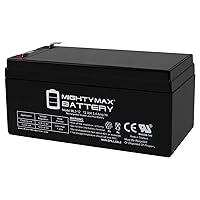 Mighty Max Battery ML3-12 12V 3.4AH Sealed Lead Acid (SLA) Battery for BB BP3-12