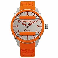 Superdry SYG125O Mens Scuba Polar Orange Silicone Strap Watch