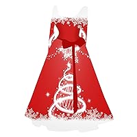 XJYIOEWT Summer Beach Wedding Guest Dress,Easter Costumes for Women Easter Tree Santa Sequin Spaghetti Strap Flare Dress