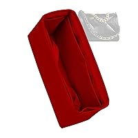 Silk Purse Organizer for Chanel 19Bag Beltbag/Woc/Flag/Jumbo/Maxi,Insert Bag in Bag,Luxury Handbag Tote Lining Bag Shapers(19 Beltbag,Red)