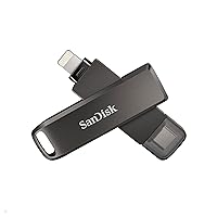 128GB iXpand Flash Drive Luxe for iPhone and USB Type-C Devices - SDIX70N-128G-GN6NE