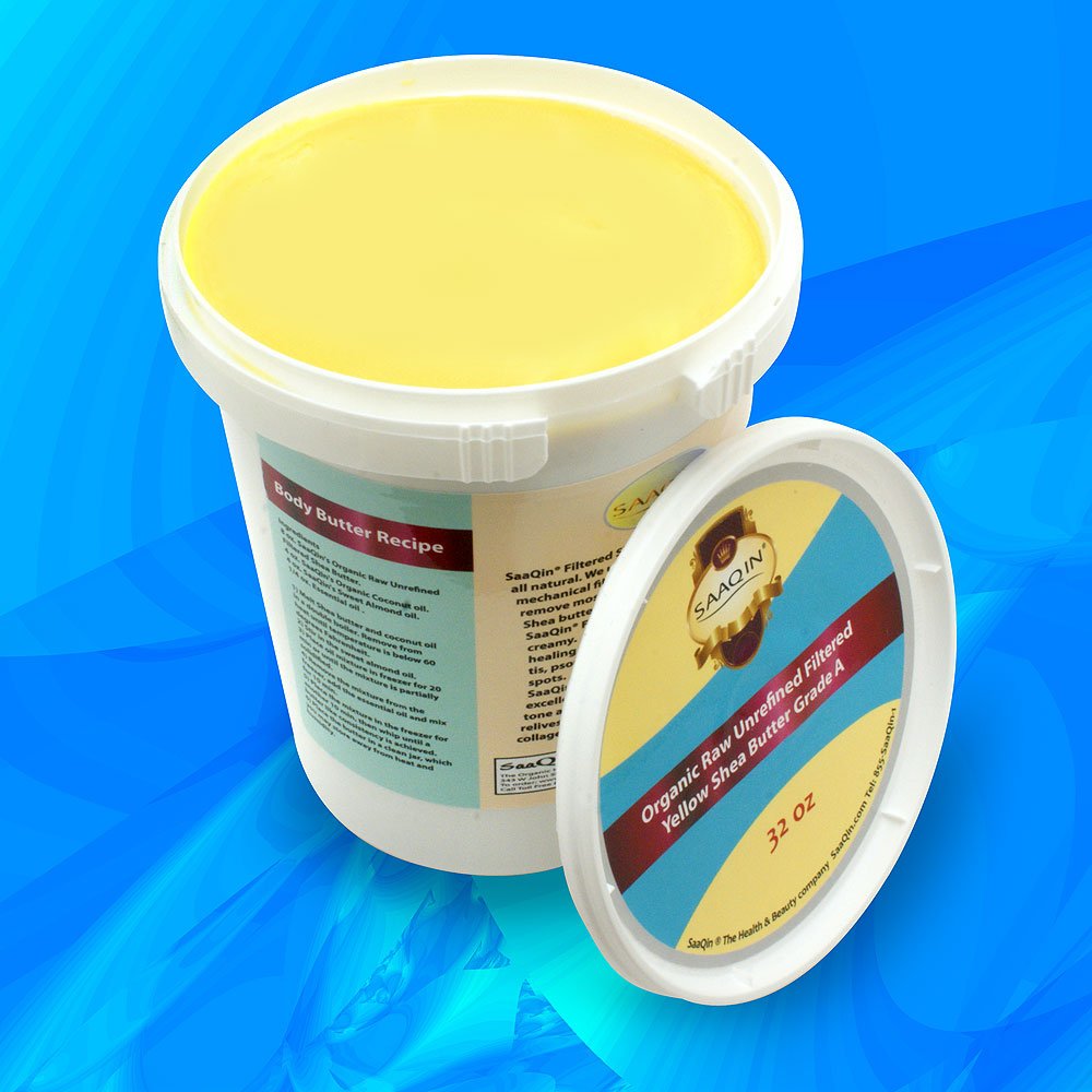 Filtered Super Creamy Yellow Shea Butter - 32 Oz