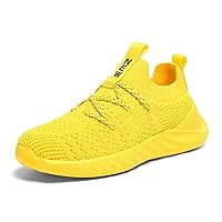 Kids Running Shoes Boys Girls Barefoot Slip On Sneakers Casual Walking Tennis Athletic Gym Sock Shoes Non Slip