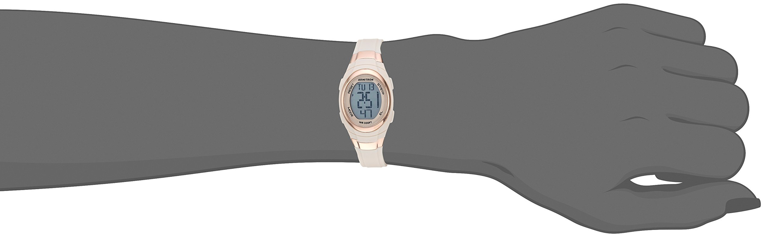 Armitron Sport Women's Digital Chronograph Resin Strap Watch, 45/7034
