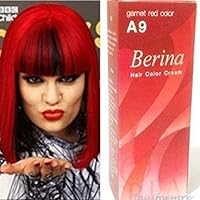 Berina Permanent Hair Dye Color Cream # A9 Gamet Red Made in Thailand By Sellgreat1449.