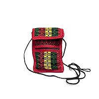 Mini Rasta Woven Striped Lightweight Cushioned Crossbody Smartphone Bag - Handmade Accessories