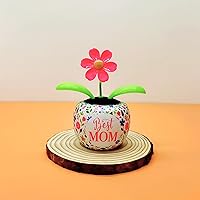 Fashion Solar Powered Dancing Flower Toy Office Desk Car Decor Funny Electric Toys for Kids