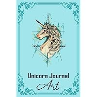 Unicorn Journal Art - Inspirational Journal, 100 pages, blank paper, notebook for writing: Notebook Planner - 6x9 inch Daily Planner Journal, To Do List Notebook, Daily Organizer, 114 Pages