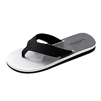 Mens Backless Slippers Shoes Shoes Flat Breathable Flip-Flops Home Beach Men's Mens Slippers Size 81/2 Wide