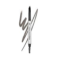 IT Cosmetics Brow PowerFULL, Universal Taupe - Universal Eyebrow Pencil with Triangular Tip - Delivers Bold Volume & Shaping - Budge-Proof Formula - Built-In Spoolie - 0.012 oz
