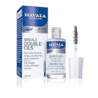 Mavala Double Lash Nutritive Eyelash Serum for the Appearance of Longer Lashes, Natural Looking, Denser Lashes + Eyebrows, 0.3 Ounce Bottle (1 Pack)