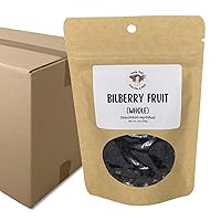 Bilberry Fruit, Bulk Case of 30-1oz Pouches, Berries Whole, Berries Dried, Berries Soft and Chewy, Berry Snacks