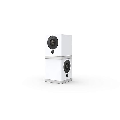 Wyze Cam 1080p HD Indoor WiFi Smart Home Camera with Night Vision, 2-Way Audio, Works with Alexa & the Google Assistant (Pack of 2), White - WYZEC2X2