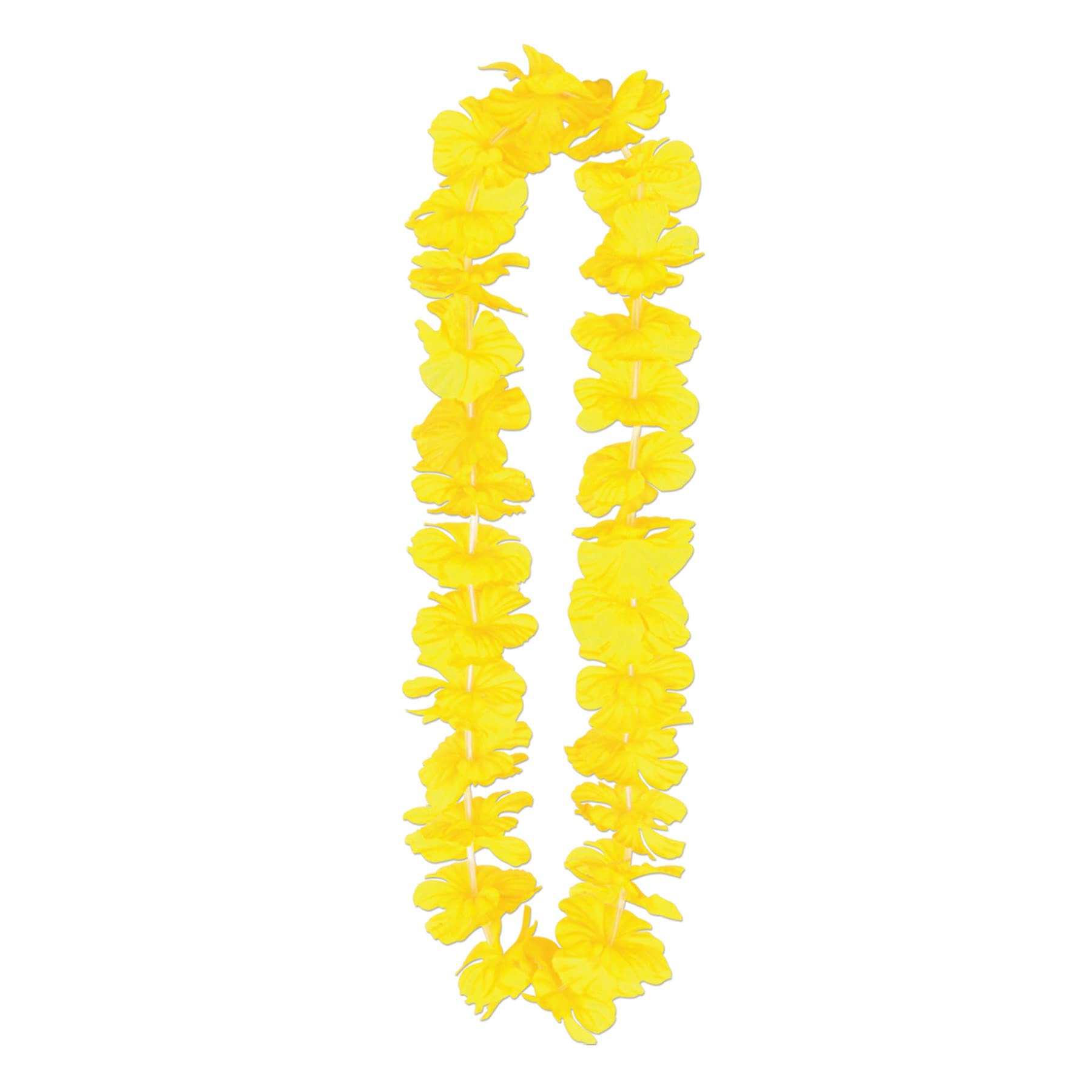 Silk 'N Petals Party Lei (yellow) Party Accessory  (1 count)