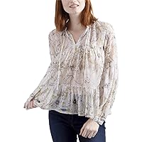 Lucky Brand Women's Floral Printed Peasant