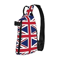 British Flag Print Crossbody Backpack,Travel Hiking Cross Bag Diagonally, Cycling Bag