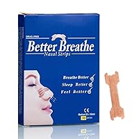 Nasal Strips for Snoring, Nose Strips for Breathing, 30pcs Large Better Breathe Anti Snoring Nose Tapes, Relieve Nasal Congestion, Large (66mm*19mm)