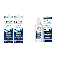 CloSYS Ultra Sensitive Unflavored pH Balanced Alcohol Free Mouthwash 32 Ounce (Pack of 2 + 1 Bottle) Bad Breath Germ Killer