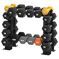 Dumbbell Rack Stand Only, Weight Rack for Dumbbells Strength Training Dumbbell Racks Red and Black 5 Tier 450LBS Capacity Weight Rack for Home Gym Weight Storage Organizer Racks, Suitable for 8-30 LBS