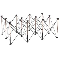 BORA Centipede 30in Portable Work Stand With 4 X-Cups, Clamps, Bag - 4x6ft Sawhorse With 4500lb Capacity, Orange