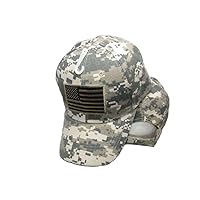 USA U.S. America American Flag Tan Patch Light Marpat Baseball Cap Hat TOP