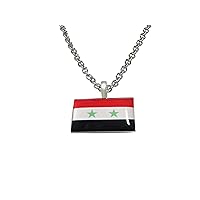 Syria Flag Pendant Necklace