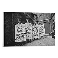 All You Need is Love Poster Black and White Canvas Painting Printed Living Room Bedroom Decorative W Canvas Painting Posters and Prints Wall Art Pictures for Living Room Bedroom Decor 16x24inch(40x60