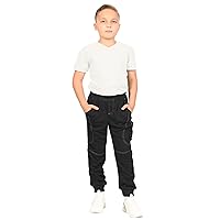 Gioberti Kids and Boys Jogger Track Sweatpants with Ribbed Cuff Leg