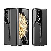 Shockproof Case for Huawei Honor Magic V2 with Screen Protector, Ultra-Slim Lightweight Full Protective Rugged Hard PC Protective Phone Cover for Huawei Honor Magic V2 (Black)