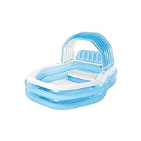 INTEX 57186EP Swim Center Sunshade Inflatable Family Pool: 140 Gallon Capacity – 90