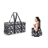 Extra Large Utility Tote Bag and Large Utility Tote Bag with Zipper - Sailboat