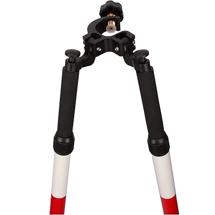 Tripod Bipod Surveying Thumb Release, Aluminum Tripod Bipod for Prism Poles Surveying or GPS Poles of Total Station GPS GNSS