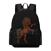 Coat Arms of Lesotho Sotho Horse Backpack Printed Laptop Backpack Shoulder Bag Business Bags Daily Backpack for Women Men