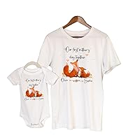 Personalized Our First Mother's Day Together Matching Shirt, Fox Mommy T-shirt, Baby Onesie, Mommy & Baby Outfit, Gift for Mom