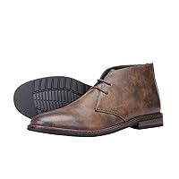 Chukka Boots Mens Ankle Boots Fashion Dress Boot for Men Leather Lace-Up Casual Shoes Man Fashion and Comfort Casual Oxfords Ankle Lace Up Boot