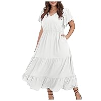 Summer Dress for Women for Petite Summer Dress with Built in Bra Hot Pink Dress for Women Plus Size