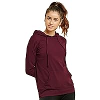 Sofra Women's Thin Cotton Pullover Hoodie Sweater