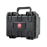 Pure Outdoor by Monoprice Weatherproof Hard Case with Customizable Foam, Shockproof, Lightweight, 8 x 7 x 6 in