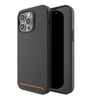 ZAGG Gear4 Denali Snap Textured iPhone Case, D30 Drop Protection for Up To (16ft/5m), Reinforced Backplate with Edge-To-Edge Protection, Wireless Charging Magsafe iPhone 14 Pro Max Case, Black