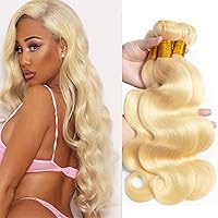 10-40Inch Long 613 Body Wave Brazilian Hair Body Wave 3 Bundles Unprocessed Virgin Remy Human Hair Extensions Weave Human Hair 613 Body Bundles Wet and Wavy Human Hair (30 30 30, 613 body bundles)