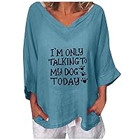 Spring Clothing for Women Sexy Plus Size Printed Short Tops T-Shirt Blouse Tunics Lady Lady Tee Women V-Neck S