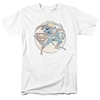 Superman - Retro Superman Iron On T-Shirt Size S
