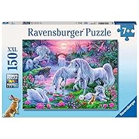 Ravensburger Unicorns in the Sunset Glow 150 Piece Jigsaw Puzzle for Kids – Every Piece is Unique, Pieces Fit Together Perfectly