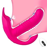 New Massager for Women Quiet 10 Speed Adult Toys Most USB Rechargeable Waterproof Gifts Soft Accessories Sensory for Thrusting Machine USB Fast Charge Dual Motor, Waterproof