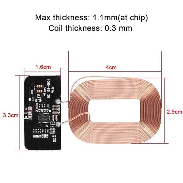Mua DIY Qi Wireless Charging Receiver Module Ultra Thin Wireless Charging  Receiver Module Circuit Board Coil Charger, 5V 1A, Plug and Play trên  Amazon Mỹ chính hãng 2023 | Fado