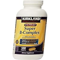 Kirkland Signature One Per Day Super B-Complex with Electrolytes,500 tablets