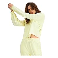 INC Womens Yellow Sweatshirt Size L